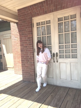 「アイテム（チョーカー）」を使った、nakamura  shiorlさん（レディース・156cm・10代）の春コーディネート