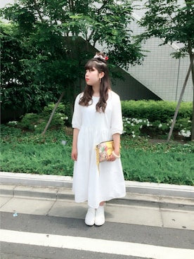 「アイテム（財布/小物）」を使った、nakamura  shiorlさん（レディース・156cm・10代）の夏コーディネート