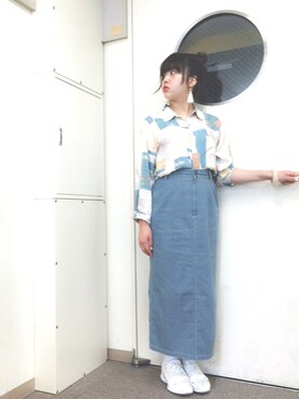 「Lattice（Lattice）のアイテム（アクセサリー、ベージュ系）」を使った、nakamura  shiorlさん（レディース・157cm）の夏コーディネート