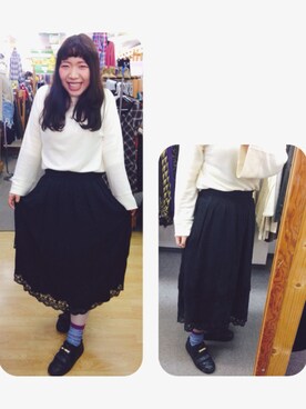 もえさん（レディース・156cm）の冬コーディネート