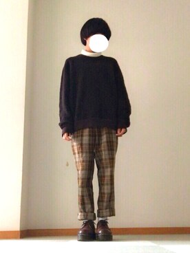 「POOL（プール）のアイテム」を使った、鈴木さん（メンズ・162cm）の冬コーディネート