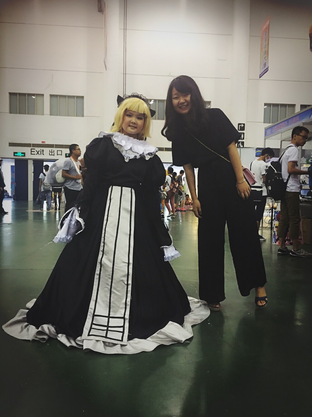 「merry jennyのアイテム（つなぎ/オールインワン、ブラック系）」を使った、Mikoさん（レディース・157cm）の夏コーディネートの1枚目の写真