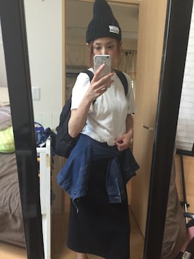 「GRL（グレイル）のアイテム（デニムジャケット）」を使った、IYOさん（レディース・159cm）の秋コーディネート