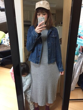 「GRL（グレイル）のアイテム（デニムジャケット）」を使った、IYOさん（レディース・159cm）の秋コーディネート