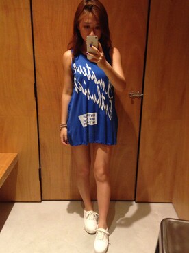「mirrorshots」｜M.MIUさん（レディース・157cm）の夏コーディネート