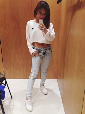「mirrorshots」｜M.MIUさん（レディース・157cm）の夏コーディネート