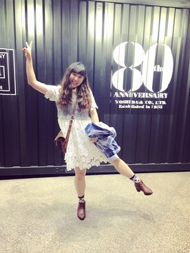 「PAZZO」｜「アイテム（ワンピース/ドレス）」を使った、Lindaさん（レディース・165cm）の秋コーディネート