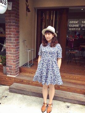 「PAZZO」｜「アイテム（ワンピース/ドレス）」を使った、Lindaさん（レディース・165cm）の春コーディネート