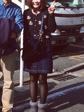 「sango（sango）のアイテム（その他アウター）」を使った、naaaaaさん（レディース・158cm）の冬コーディネート