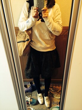 「TO&CO.（トゥーアンドコー）のアイテム」を使った、みゆきさん（レディース・155cm）の秋コーディネート