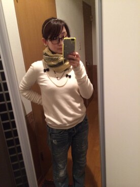 「AHCAHCUM.muchacha（アチャチュムムチャチャ）のアイテム（パンツ）」を使った、みゆきさん（レディース・155cm）の秋コーディネート