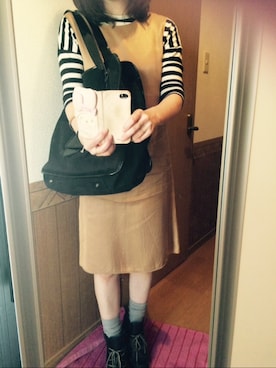 「SEE BY CHLOE（シーバイクロエ）のアイテム（ブーツ）」を使った、みゆきさん（レディース・155cm）の秋コーディネート