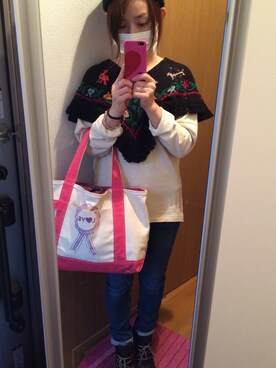 「SEE BY CHLOE（シーバイクロエ）のアイテム（ブーツ）」を使った、みゆきさん（レディース・155cm）の秋コーディネート