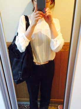 「TILA MARCH（ティラ マーチ）のアイテム」を使った、みゆきさん（レディース・155cm）の秋コーディネート