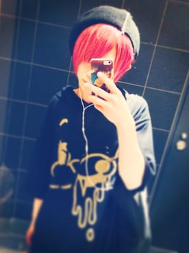 「monomania（モノマニア）のアイテム（Hoodies、ブラック系）」を使った、まさん（メンズ・167cm）の秋コーディネート