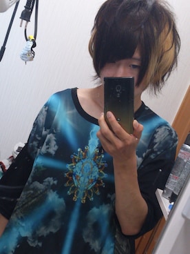 「MALKOMALKA（マルコマルカ）のアイテム（T Shirts、ブルー系）」を使った、まさん（メンズ・167cm）の秋コーディネート