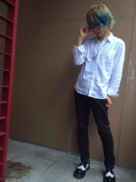 「HARE（ハレ）のアイテム（Shirts、ホワイト系）」を使った、まさん（メンズ・167cm）の秋コーディネート