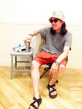 「シップスデイズ」｜田村さん（メンズ・168cm）の夏コーディネート