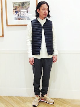 「シップスデイズ」｜田村さん（メンズ・168cm）の秋コーディネート