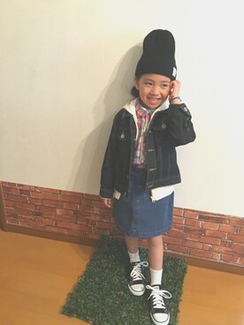 mimamoさん（キッズ・110cm）の春コーディネート