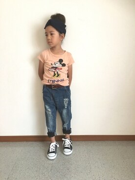 「ﾐｷﾐﾆﾌｪｽ」｜mimamoさん（キッズ・110cm）の夏コーディネート