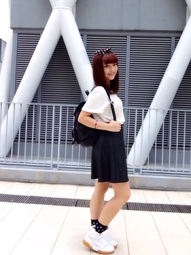 「PULL&BEAR（プルアンドベア）のアイテム（レッグウェア）」を使った、sugarLHTさん（レディース・157cm）の夏コーディネート