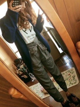 「Right-on（ライトオン）のアイテム（その他アウター）」を使った、りんさん（レディース・164cm）の春コーディネート