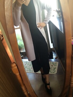 「TITTY&CO.（ティティーアンドコー）のアイテム（その他アウター）」を使った、りんさん（レディース・164cm）の秋コーディネート