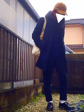 「Stutostein Nolley's（シュテットシュタインノーリーズ）のアイテム」を使った、ひかにんじんさん（メンズ・168cm）の秋コーディネート