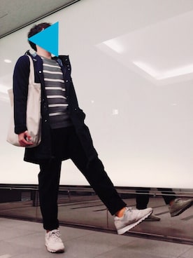 「福袋コーデ」｜「アイテム（モッズコート）」を使った、yuaさん（メンズ・168cm）の冬コーディネート