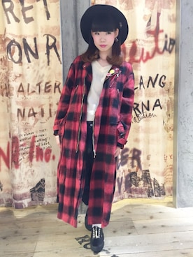 「RNA（アールエヌエー）のアイテム（その他アウター）」を使った、さかもと☻⋆︎*さん（レディース・157cm）の秋コーディネート