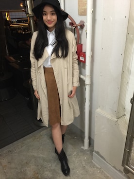 「happynewyear」｜「アイテム（ジャケット/アウター）」を使った、hannahwcさん（レディース・172cm）の冬コーディネート
