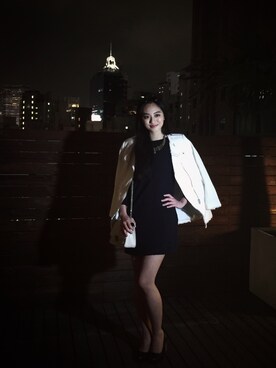 「アイテム（ワンピース/ドレス、ブルー系）」を使った、hannahwcさん（レディース・172cm）の春コーディネート
