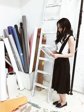 「school」｜「アイテム（その他シューズ）」を使った、hannahwcさん（レディース・172cm）の春コーディネート