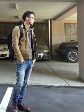 UENO YU→TAさん（メンズ・174cm）の冬コーディネート