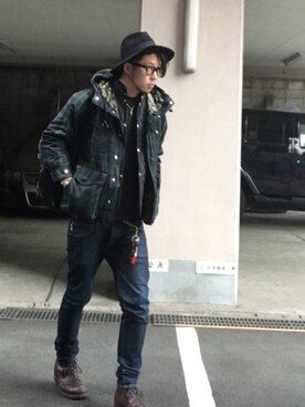 「UNRIVALED（アンライバルド）のアイテム」を使った、UENO YU→TAさん（メンズ・174cm）の冬コーディネート