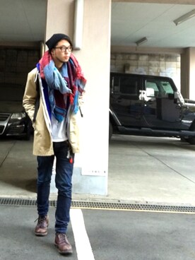 UENO YU→TAさん(メンズ・174cm)の春コーディネート