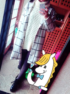 「WOmB（ウーム）のアイテム（ダウンジャケット/コート）」を使った、妃奈さん（レディース・163cm）の冬コーディネート