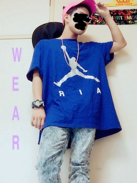 「Jordan」｜「アイテム（スラックス）」を使った、☆WATARU☆さん（メンズ・167cm）の夏コーディネート