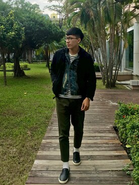 「survival（survival）のアイテム」を使った、Yongさん（メンズ・180cm）の冬コーディネート