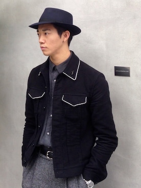 「JOHN LAWRENCE SULLIVAN（ジョンローレンスサリバン）のアイテム（ブルゾン）」を使った、Yamazoe_Takuroさん（メンズ・185cm）の秋コーディネート
