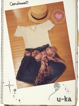 u-kaさん(レディース・157cm)の春コーディネート