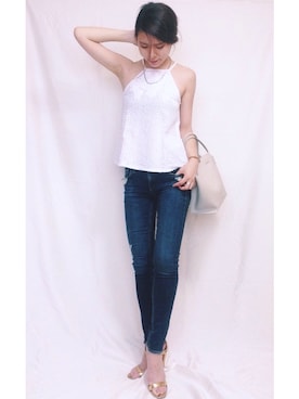 古家亜季さん（レディース・164cm）の夏コーディネート