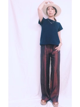 古家亜季さん（レディース・164cm）の夏コーディネート