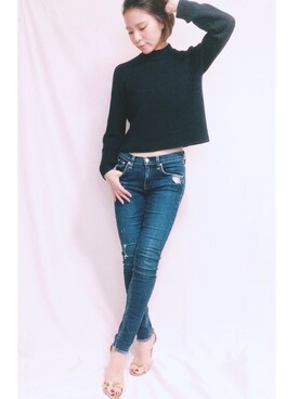 古家亜季さん（レディース・164cm）の秋コーディネート