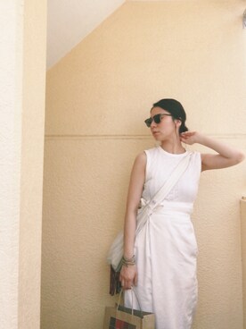 古家亜季さん（レディース・164cm）の夏コーディネート