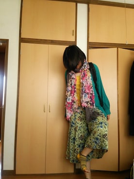 「夏ベスト（ベスト、その他）」を使った、るぴさん（レディース・167cm）の春コーディネート