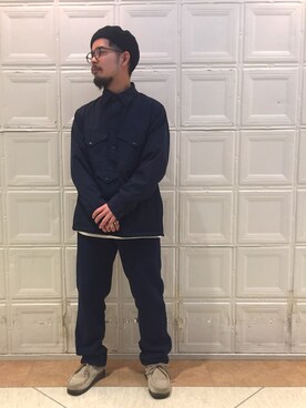 「BEAMS PLUS（ビームスプラス）のアイテム（ブルゾン）」を使った、shotaさん（メンズ・165cm）の秋コーディネート
