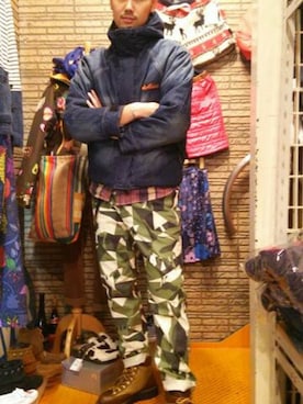 すずき ともたかさん（メンズ・183cm）の冬コーディネート