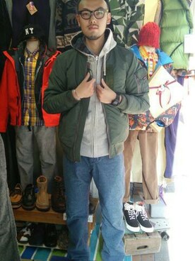 すずき ともたかさん（メンズ・183cm）の冬コーディネート